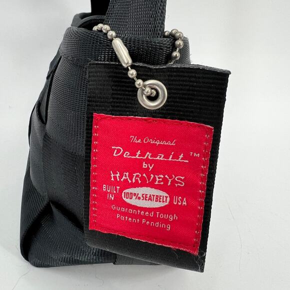 Harveys X Mercedes Benz Woven Seatbelt Bag Small Black East West Shoulder USA - Picture 4 of 11